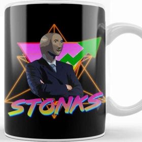 Baskı Dükkanı Stonks Aesthetic Kupa