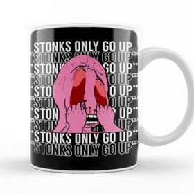 Baskı Dükkanı Stonks Only Go Up Kupa