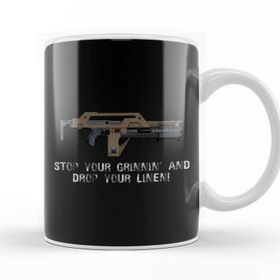 Baskı Dükkanı Stop Your Grinnin Drop Your Linen Aliens Kupa