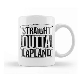 Baskı Dükkanı Straight Outta Lapland Christmas Kupa