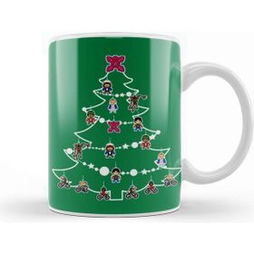 Baskı Dükkanı Stranger Things Christmas Tree Baubles Kupa