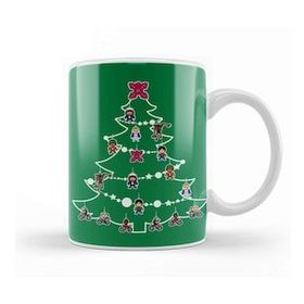 Baskı Dükkanı Stranger Things Christmas Tree Baubles Kupa