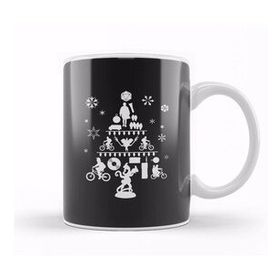 Baskı Dükkanı Stranger Things Christmas Tree Silhouette Kupa