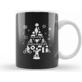 Baskı Dükkanı Stranger Things Christmas Tree Silhouette Kupa