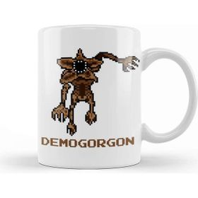 Baskı Dükkanı Stranger Things Demogorgon Pixellated Kupa