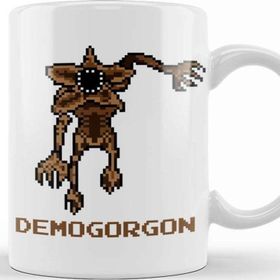Baskı Dükkanı Stranger Things Demogorgon Pixellated Kupa