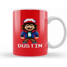 Baskı Dükkanı Stranger Things Dustin Pixel Character Kupa