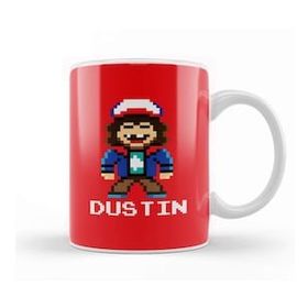 Baskı Dükkanı Stranger Things Dustin Pixel Character Kupa