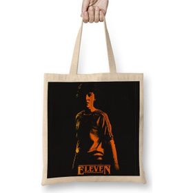 Baskı Dükkanı Stranger Things Eleven Bez Uzun Saplı Krem Rengi Çanta