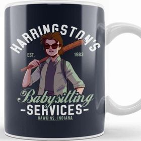 Baskı Dükkanı Stranger Things Harringtons Babysitting Agency Kupa
