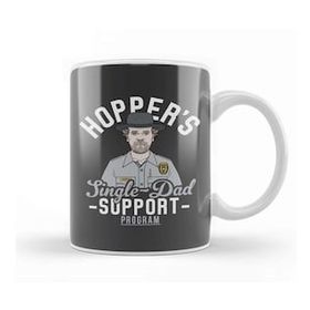 Baskı Dükkanı Stranger Things Hoppers Single Dad Support Network Kupa