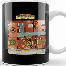 Baskı Dükkanı Stranger Things Joyces House Floor Plan Kupa