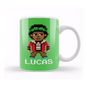 Baskı Dükkanı Stranger Things Lucas Pixel Character Kupa