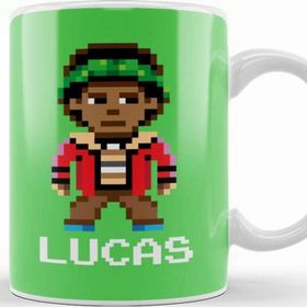 Baskı Dükkanı Stranger Things Lucas Pixel Character Kupa
