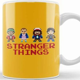 Baskı Dükkanı Stranger Things Pixel Characters 2 Kupa