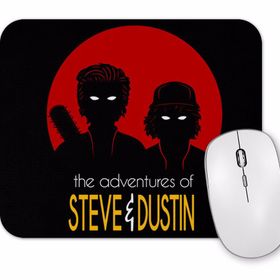 Baskı Dükkanı Stranger Things the Adventure of Steve Dustin Mouse Pad