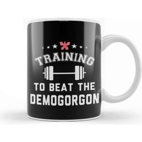 Baskı Dükkanı Stranger Things Training To Beat The Demogorgon Kupa