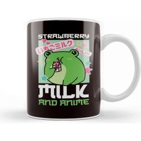 Baskı Dükkanı Strawberry Milk And Anime Japanese Art Japan Manga Kupa