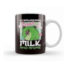 Baskı Dükkanı Strawberry Milk And Anime Japanese Art Japan Manga Kupa