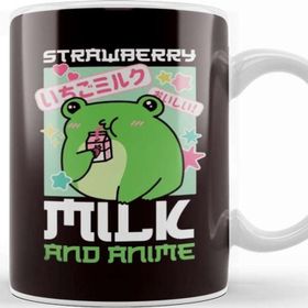 Baskı Dükkanı Strawberry Milk And Anime Japanese Art Japan Manga Kupa