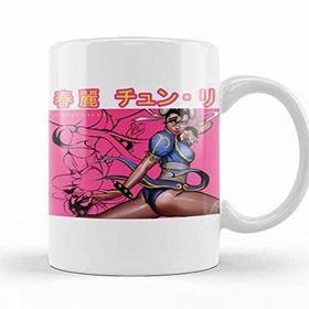 Baskı Dükkanı Street Fighter Chun Li Porselen Kupa