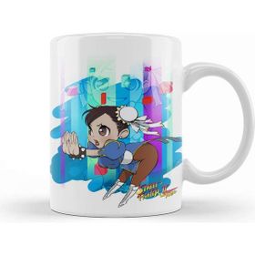 Baskı Dükkanı Street Fighter Chun Li Porselen Kupa
