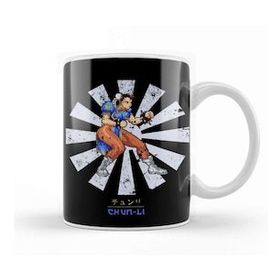 Baskı Dükkanı Street Fighter Chun Li Retro Japanese Kupa