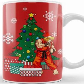 Baskı Dükkanı Street Fighter Ken Porselen Kupa