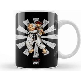 Baskı Dükkanı Street Fighter Ryu Porselen Kupa