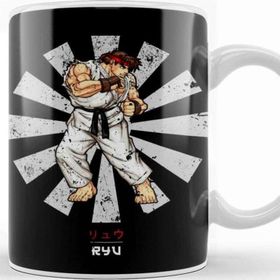 Baskı Dükkanı Street Fighter Ryu Porselen Kupa