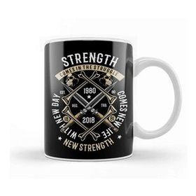 Baskı Dükkanı Strength Comes in the Struggle Kupa