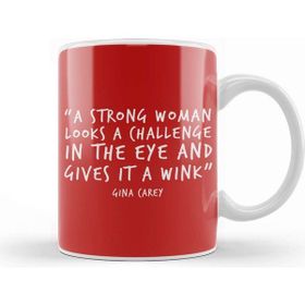 Baskı Dükkanı Strong Woman Quote Kupa