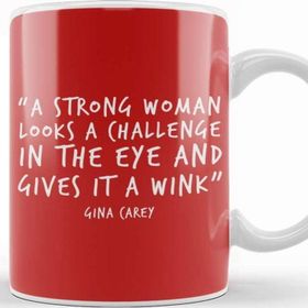 Baskı Dükkanı Strong Woman Quote Kupa