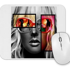 Baskı Dükkanı Style Kız Mouse Pad