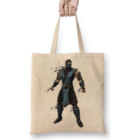 Baskı Dükkanı Sub Zero Bez Uzun Saplı Krem Rengi Çanta