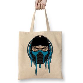 Baskı Dükkanı Sub Zero Bez Uzun Saplı Krem Rengi Çanta