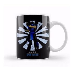 Baskı Dükkanı Sub Zero Retro Japanese Mortal Kombat Kupa