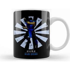 Baskı Dükkanı Sub Zero Retro Japanese Mortal Kombat Kupa