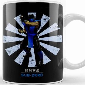 Baskı Dükkanı Sub Zero Retro Japanese Mortal Kombat Kupa