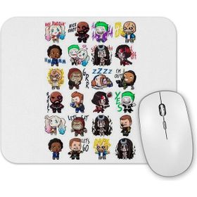 Baskı Dükkanı Suicide Squad Skull Mouse Pad