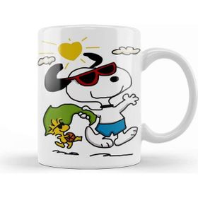 Baskı Dükkanı Summer Snoopy Kupa