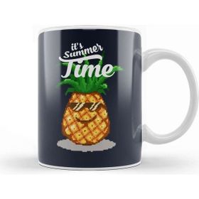 Baskı Dükkanı Summer Time Pineapple Pixel Art Kupa