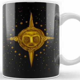 Baskı Dükkanı Sun Relax Golden Digital Art Artistic S The Sun Kupa
