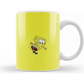 Baskı Dükkanı Sünger Bob Sponge Bob 010 Beyaz Porselen Kupa Bardak