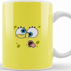 Baskı Dükkanı Sünger Bob Sponge Bob 011 Beyaz Porselen Kupa Bardak