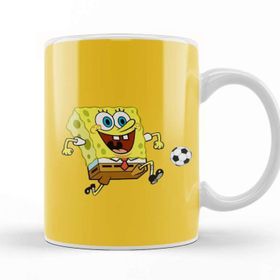 Baskı Dükkanı Sünger Bob Sponge Bob 012 Beyaz Porselen Kupa Bardak