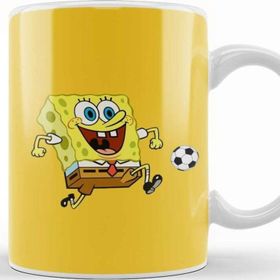 Baskı Dükkanı Sünger Bob Sponge Bob 012 Beyaz Porselen Kupa Bardak