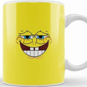 Baskı Dükkanı Sünger Bob Sponge Bob 014 Beyaz Porselen Kupa Bardak