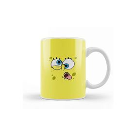 Baskı Dükkanı Sünger Bob Sponge Bob 03 Beyaz Porselen Kupa Bardak