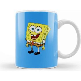 Baskı Dükkanı Sünger Bob Sponge Bob 04 Beyaz Porselen Kupa Bardak